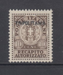 Tripolitania Sc EY1a MLH. 1931 10c Authorized Delivery, Counterfeit overprint