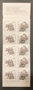 Sweden 1993 #1923b Booklet, Wild Animals, MNH.