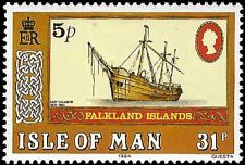 ISLE OF MAN   # 259a MNH SINGLE FROM SOUVENIR SHEET (1)