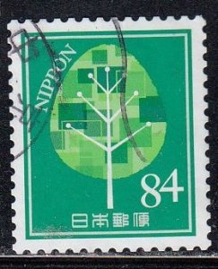 Japan 2020 Sc#4388 Greetings Basic Designs - Large Tree Used