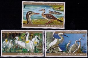 Senegal 1974 Djoudj birds of Senegal Incomplete Set Of 3 VERY FINE