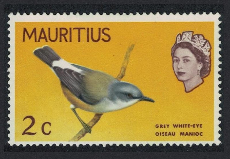 Mauritius Grey White-eye Bird 2c 1965 MH SG#317