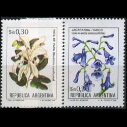 ARGENTINA 1983 - Scott# 1431-2 Flowers 20-30c NH