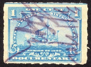 1898, US 1c, Documentary, Used, Sc R163