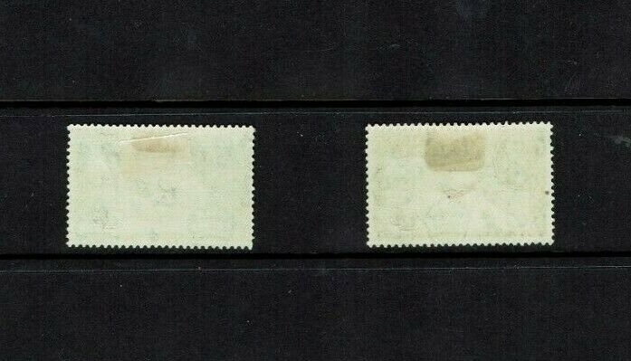 Gilbert & Ellice Is: 1939, 1/-, in both shades, SG 51, 51a, (Faults) Mint.