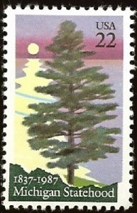 2246 Michigan Statehood F-VF MNH single