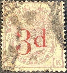 GREAT BRITAIN # 94*-USED----SINGLE----VIOLET-----1883