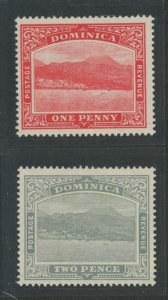 Dominica #51-52 Unused Single