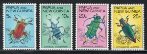 Papua New Guinea 1967 Beetles Scott # 237 - 240 MNH