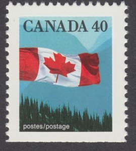 Canada - #1169as 40c Flag Over Mountains Booklet Stamp - MNH