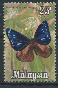 Malaysia 1970 - 25c Butterfly - SG64 used