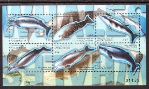 Micronesia 417 Dolphins Whales Souvenir Sheet MNH VF