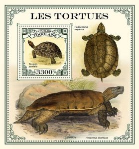 Togo 2021 MNH Turtles Stamps Leopard Tortoises Forest Turtle Reptiles 1v S/S