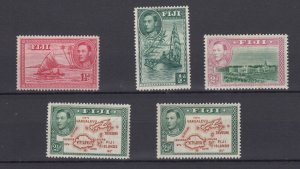 Fiji KGVI 1941 Set To 2 1/2d p14 (except 2d/2 1/2d (II) p13.5) MH BP5458