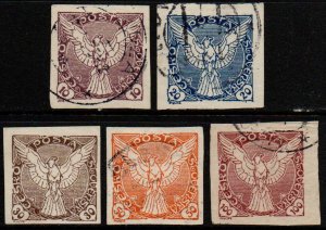 Czechoslovakia Sc #P4-P8 Used