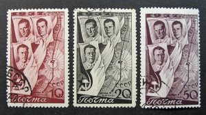 Russia 1938 #640-642 Used Russian 2nd Trans-Polar Flight to USA Set $11.00!!