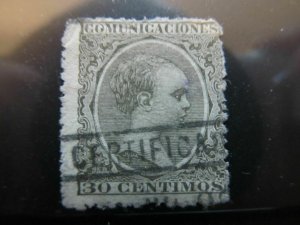 Spain Spain España Spain 1889 30c King Alfonso fine used stamp A13P38F193-