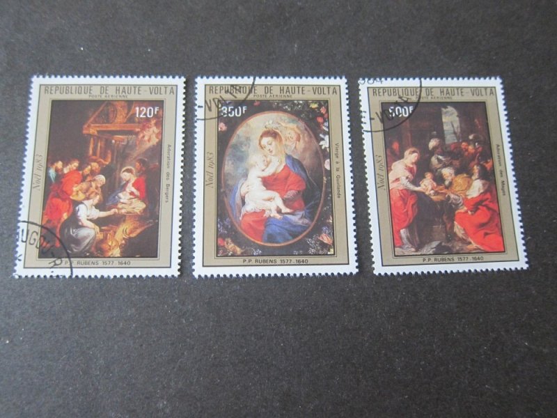 Burkina Faso 1983 Sc C283-5 Christmas Religion set FU