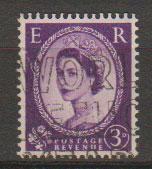 Great Britain SG 592 Used 2 graphite lines on reverse