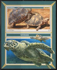 MOZAMBIQUE 2017 TURTLES SOUVENIR  SHEET MINT NH