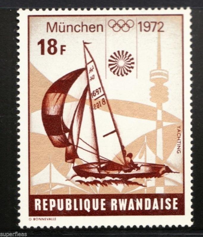 RWANDA 1972 postage stamps (8) Munich Olympic games set MNH F/VF Football etc..