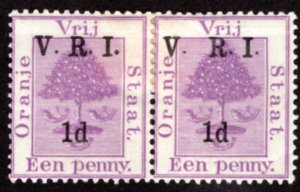 Orange River SG#113K Pair Mint *Minor Fault* JM-3647