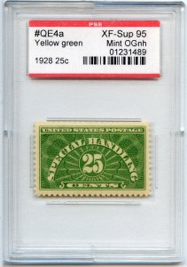 US SCOTT #QE4A MINT-XF-SUP-OG-NH GRADED 95 PSE ENCAPSULATED (9/16/24 GP)