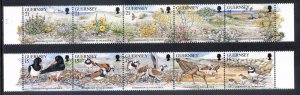 Guernsey 1991 Nature Conservation set SG530/539 Unmounted mint