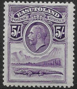 BASUTOLAND SG9 1933 5/= VIOLET MTD MINT