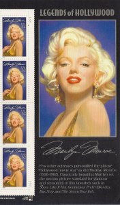 US 2967 Legends of Hollywood Marilyn Monroe 32c panel strip 4 S12211 MNH 1995