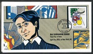 5795-FDC -63c Paintings by Roy Liechtenstein: Still Life With Goldfish -Bullseye