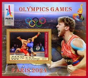 Stamps. Olympic games  2024 in Paris 2019 6 sheets perforated