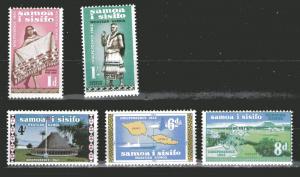 Samoa 223,226-229 MNH