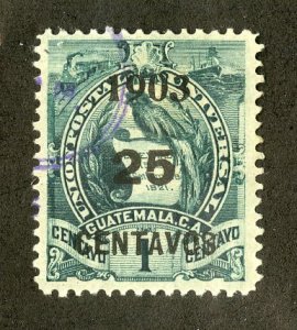 GUATEMALA 124 USED BIN .55