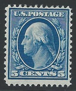 Scott 335, Original gum, 1908-9 Washington-Franklin Perf ...