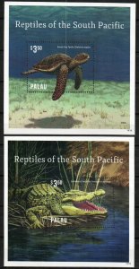 Palau Stamp 1214-1215  - Reptiles of the South Pacific