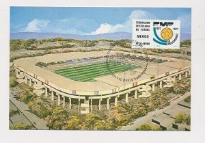 D187309 World Cup Soccer Mexico 1986 Maximum Card Mexico Estadio 3 De Marzo