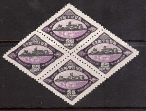 Lithuania #182 VF/NH Block