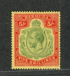 Bermuda Sc#52 M/H/F-VF+, Key Plate, Cv. $75 