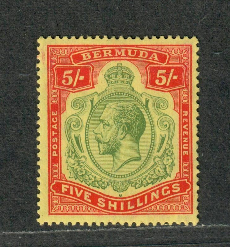 Bermuda Sc#52 M/H/F-VF+, Key Plate, Cv. $75 