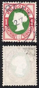 Heligoland SG10 1pf Fine used (Not sure about the postmark) Cat 750 if correct