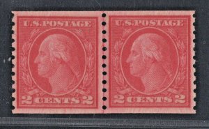 #492 Mint Line Pair w/PF Cert. SMQ $135 (JH 11/11) GP