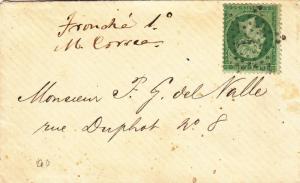 XXXX, France #23 on Undated Cover (28561)