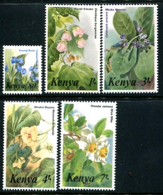 Kenya, 350-354, MNH, Flowers of Kenya. x8061