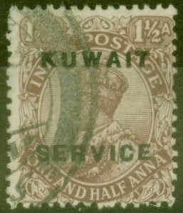 Kuwait 1923 1 1/2a Chocolate SG03 Fine Used 