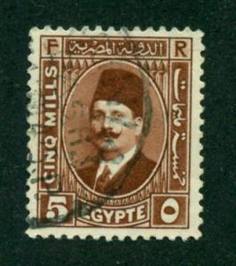 Egypt 1929 #135 U CV(2018)=$0.40