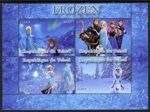 CHAD - 2014 - Walt Disney, Frozen - Perf 4v Sheet #2 - MNH - Private Issue