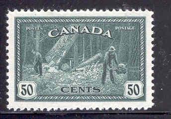 CANADA 272 MINT HINGED LOGGING