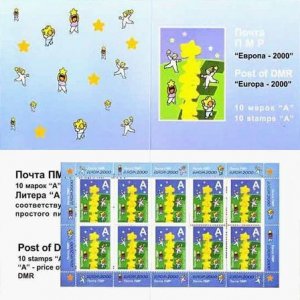 Russian occupation of Moldova PMR Transnistria 2000 Europa CEPT RARE booklet MNH