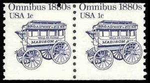 PCBstamps   US #1897 Coil Pair 2c(2x1c) Omnibus,MNH, (10)